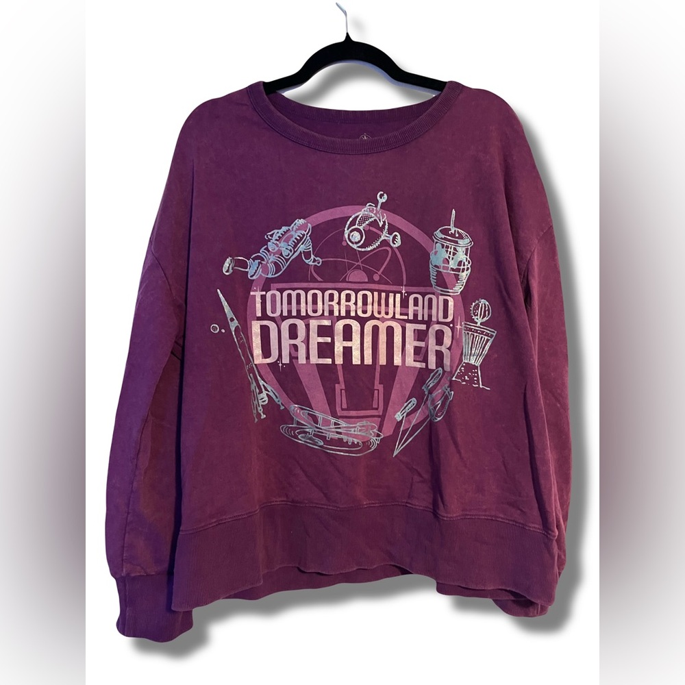 Disney Tomorrowland Dreamer Purple Sweatshirt